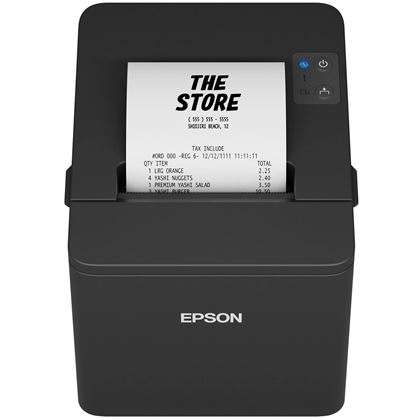 EPSON TM-T20IV C31CL47102, termální, řezačka, USB + serial + Ethernet, zdroj, černá