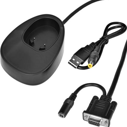 CCD 2D čtečka Virtuos HW-855A, bezdrátová, základna, RS-232, černá  EHE0005 7