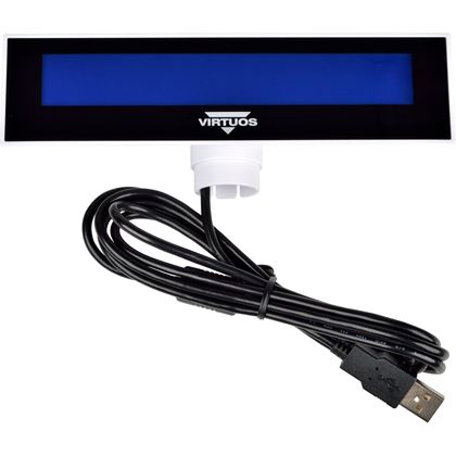 LCD zákaznický displej Virtuos FL-2026MB 2x20, USB, bílý  EJG0009 4