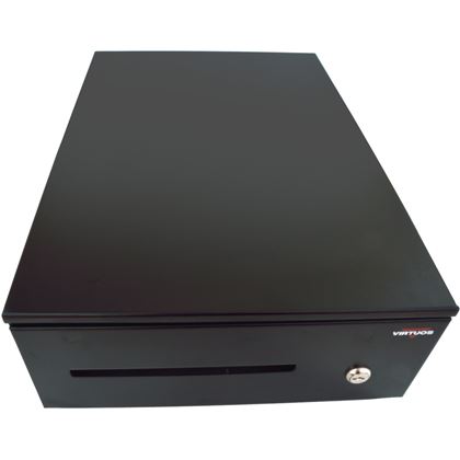 Pokladní zásuvka SK-325C - s kabelem, pořadač 6/8, 9-24V, černá  EKN0109 2