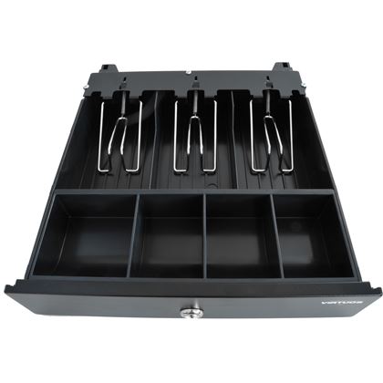 Pokladní zásuvka mikro EK-300C - s kabelem, pořadač 3/4, 9-24V, černá  EKN0111 6