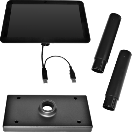 10,1" LCD barevný zákaznický monitor Virtuos SD1010R, USB, černý  EJG1008 5