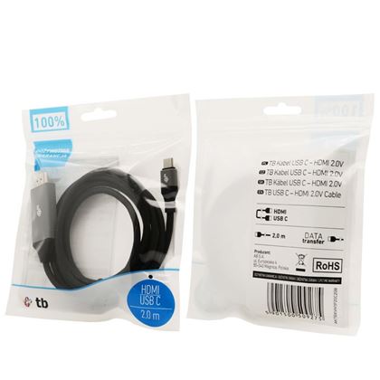 Kabel USB propojovací, USB 3.1 C Male - HDMI 2.0V Male, 2 m  HAA2254 2