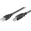 Kabel USB 2.0, A-B, 2 m, černý