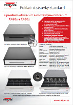 Pokladní zásuvky standard C420C a C430C