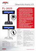 LCD zákaznické displeje FL-2025