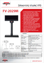 VFD zákaznické displeje FV-2029M
