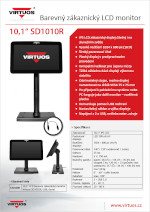 10,1" LCD barevný zákaznický monitor SD1010R