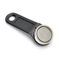 iButton klíč pro čtečku s kovovým kroužkem, černý 