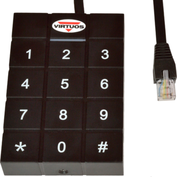 RFID 125 kHz adaptér s klávesnicí pro pokladní zásuvky Virtuos 24V  - 1