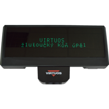 VFD zákaznický displej Virtuos FV-2029M 2x20 9mm, USB, béžový  - 2
