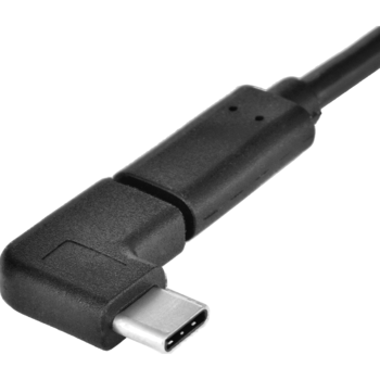 Redukce PremiumCord USB 3.1 C/male - C/female zahnutý konektor 90°  - 3