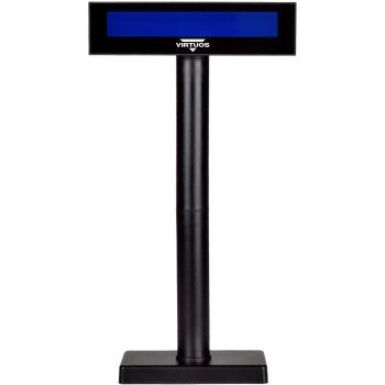 LCD zákaznický displej Virtuos FL-2026MB 2x20, USB, černý  - 4